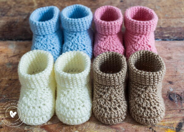 Fast Crochet Baby Booties Fast Crochet Baby Booties