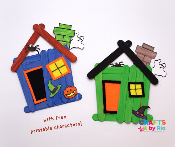 Fun Popsicle Stick Haunted House Craft For Kids Fun Popsicle Stick Haunted House Craft For Kids