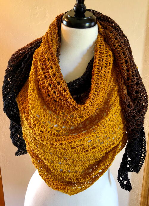 Fall Triangle Shawl Pattern For Beginners Fall Triangle Shawl Pattern For Beginners