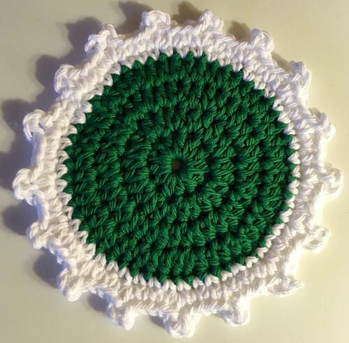 Crochet Christmas Coaster Pattern Crochet Christmas Coaster Pattern