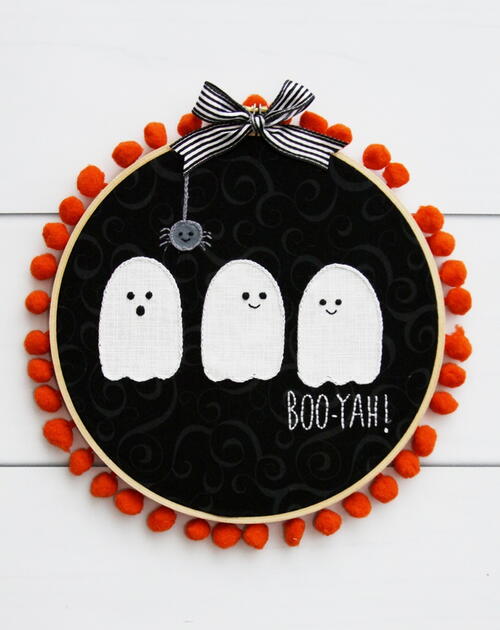 Ghosties DIY Embroidery Hoop Art Ghosties DIY Embroidery Hoop Art