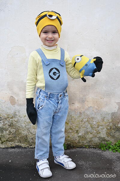 Upcycled Minion Halloween Costume Upcycled Minion Halloween Costume