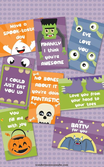 Free Printable Lunchbox Notes For Halloween Free Printable Lunchbox Notes For Halloween