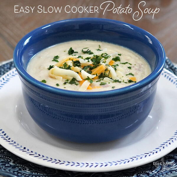 Easy Slow Cooker Potato Soup Easy Slow Cooker Potato Soup