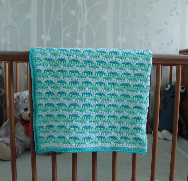 Sea Ripple Baby Blanket Sea Ripple Baby Blanket