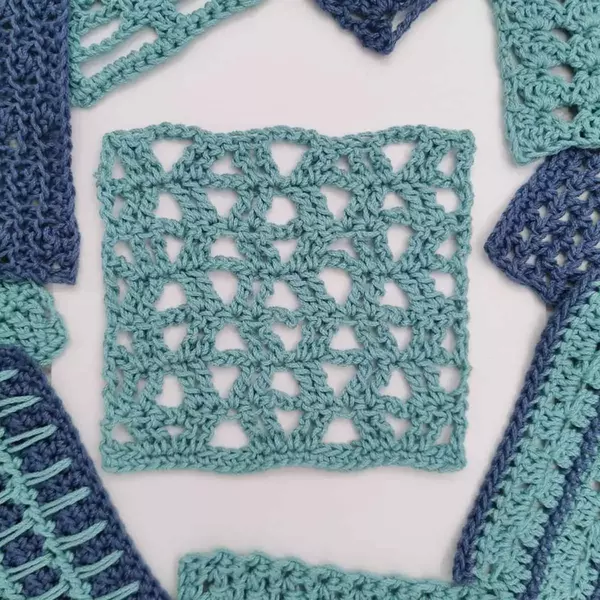 Treble Lattice Stitch Tutorial Treble Lattice Stitch Tutorial