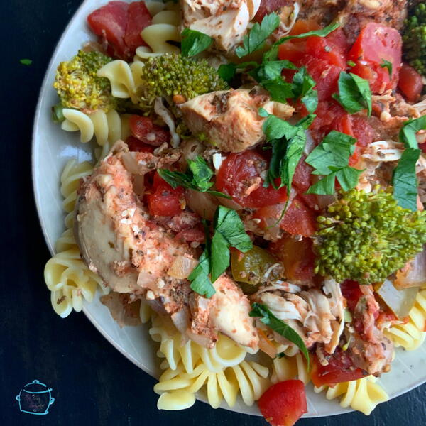 Lazy Slow Cooker Italian Chicken Bake Lazy Slow Cooker Italian Chicken Bake