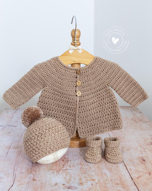 Ella Crochet Baby Cardigan Ella Crochet Baby Cardigan