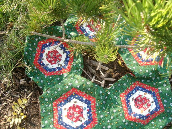 Hexagon Christmas Tree Skirt Hexagon Christmas Tree Skirt