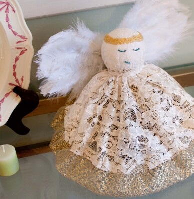 Lace Christmas Angel Craft Lace Christmas Angel Craft