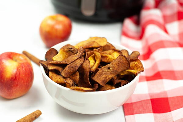 Air Fryer Cinnamon Apple Chips Air Fryer Cinnamon Apple Chips
