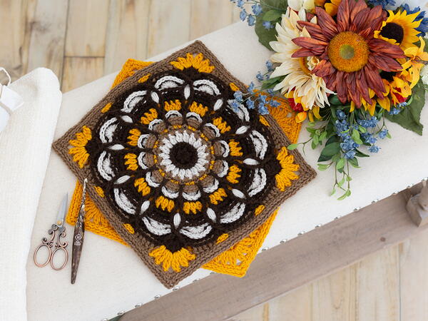 Autumn Radiance 12 Sunflower Square Autumn Radiance 12" Sunflower Square