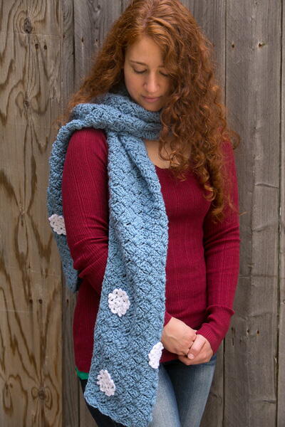 Simple Snowflake Scarf Simple Snowflake Scarf