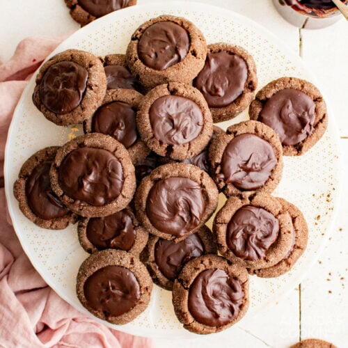 Chocolate Thumbprint Cookies Chocolate Thumbprint Cookies