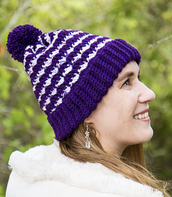 Easy Striped Crochet Hat Easy Striped Crochet Hat