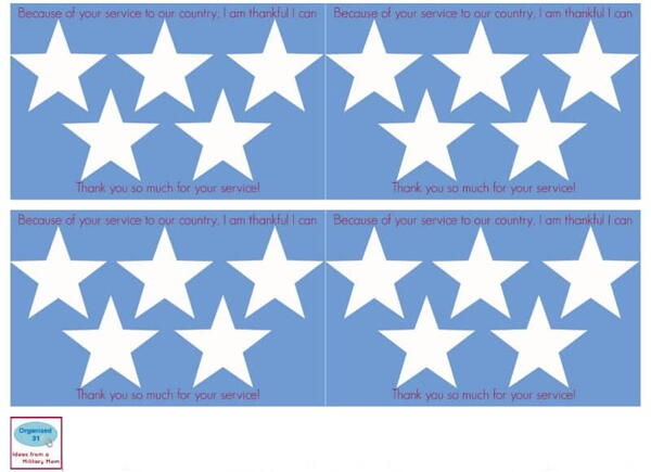 Thank A Veteran Cards Free Printable Thank A Veteran Cards – Free Printable