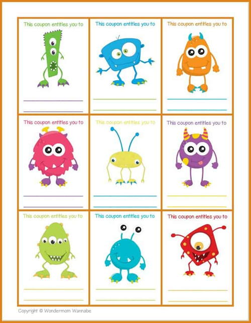 Printable Halloween Coupons For Kids Printable Halloween Coupons For Kids