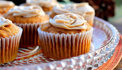 Pumpkin Cupcakes with Browned Butter Frosting