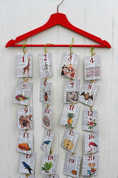  How To Make An Advent Calendar Out Of An Old Dictionary