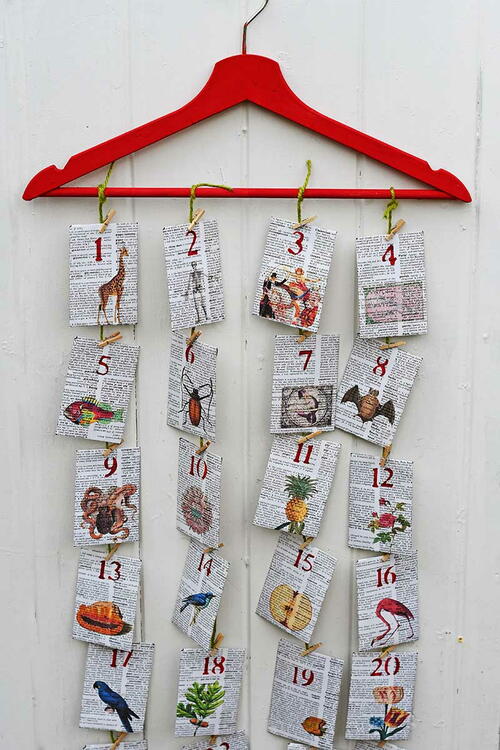 How To Make An Advent Calendar Out Of An Old Dictionary How To Make An Advent Calendar Out Of An Old Dictionary