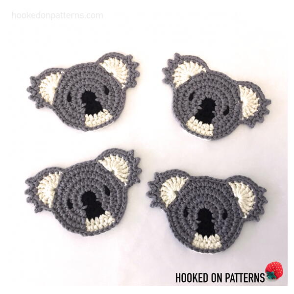 Koala Coasters Appliques Koala Coasters & Appliques
