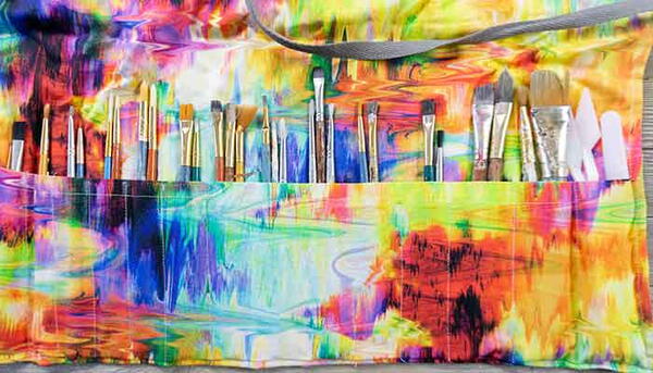 Easy Sew Paint Brush Roll-up Case Easy Sew Paint Brush Roll-up Case