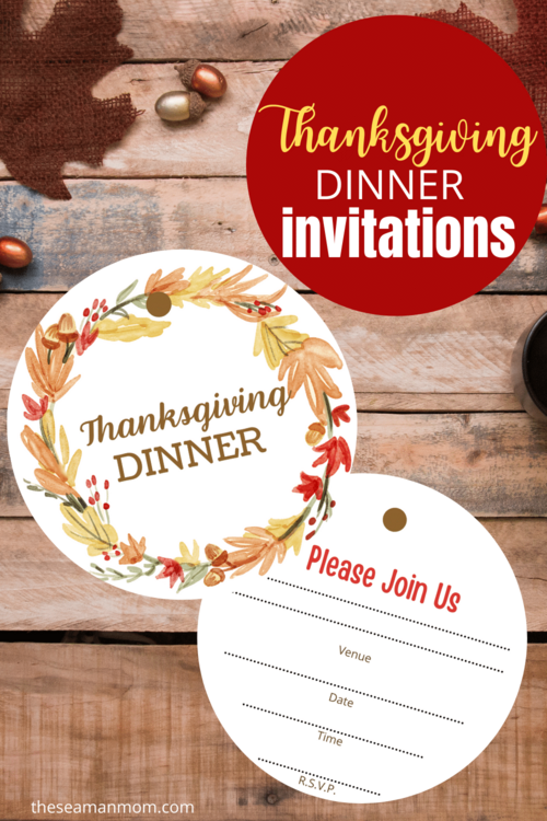 Thanksgiving Invitations Thanksgiving Invitations