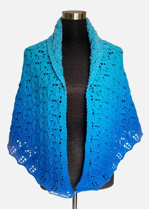 Azure Shoreline Shawlette Azure Shoreline Shawlette