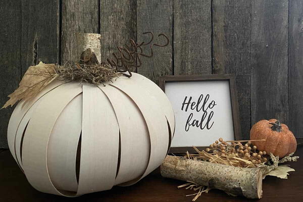 Wood Veneer DIY Pumpkin Wood Veneer DIY Pumpkin