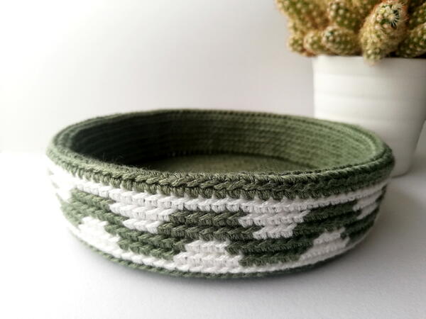 Tapestry Basket Wave Tapestry Basket Wave