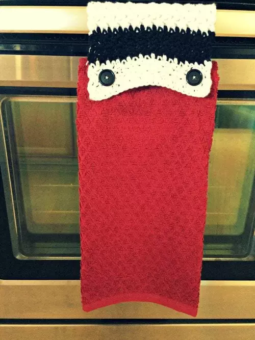 Modern Striped Towel Topper Modern Striped Towel Topper