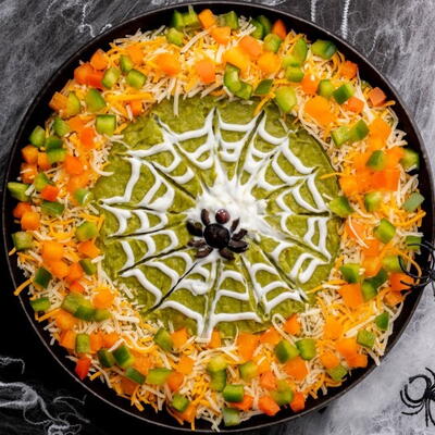 Halloween Spider Web Dip
