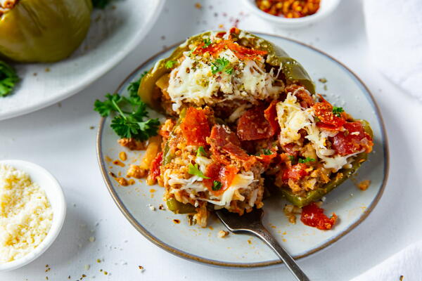 Instant Pot Pizza Stuffed Peppers Instant Pot Pizza Stuffed Peppers