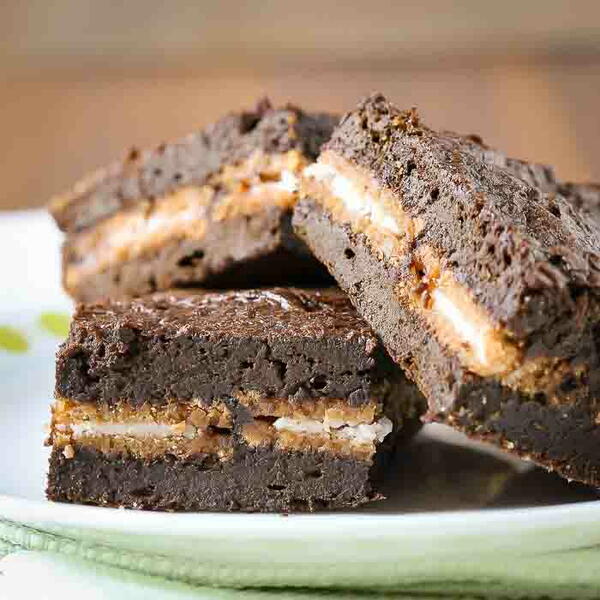 Pumpkin Brownies With Oreos Pumpkin Brownies With Oreos