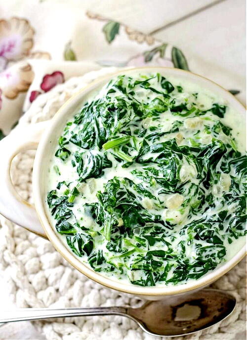 Fresh Creamed Spinach Fresh Creamed Spinach