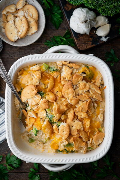 Cheesy Broccoli Rice Casserole Cheesy Broccoli Rice Casserole