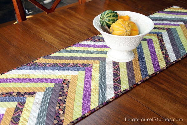 Sewn Herringbone Table Runner Sewn Herringbone Table Runner
