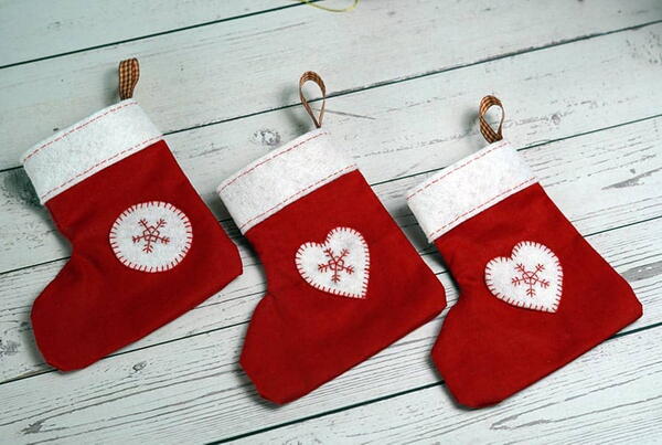Easy Sew Mini Stocking Easy Sew Mini Stocking