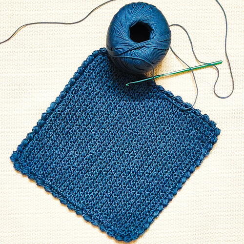 Crochet Square Placemat Potholder Crochet Square Placemat Potholder