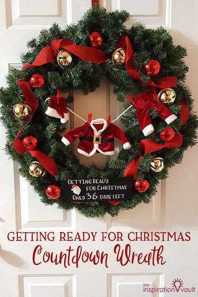 Christmas Countdown Wreath Christmas Countdown Wreath