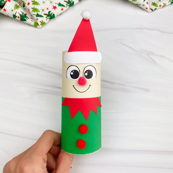 Toilet Paper Roll Elf Craft