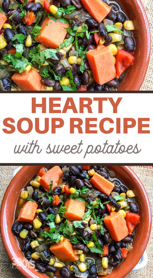 Hearty Black Bean And Sweet Potato Soup Recipe Hearty Black Bean And Sweet Potato Soup Recipe