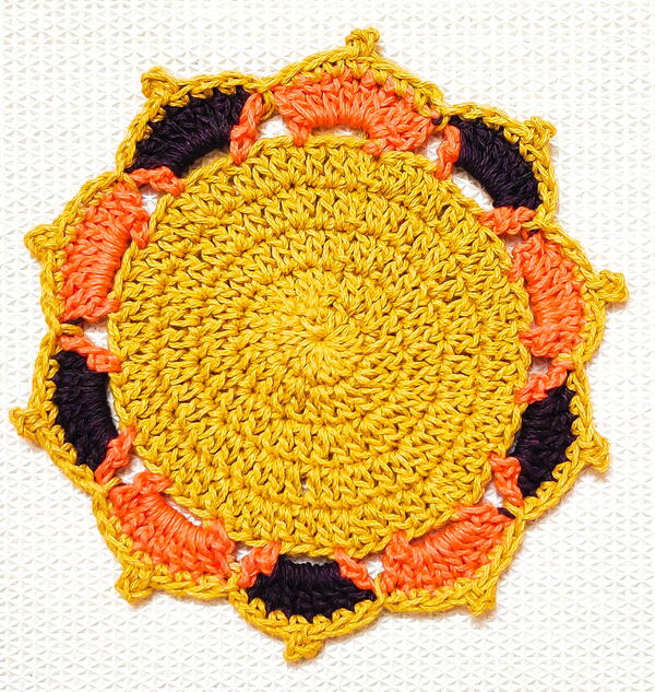 Thanksgiving Crochet Turkey Themed Coaster Thanksgiving Crochet Turkey Themed Coaster