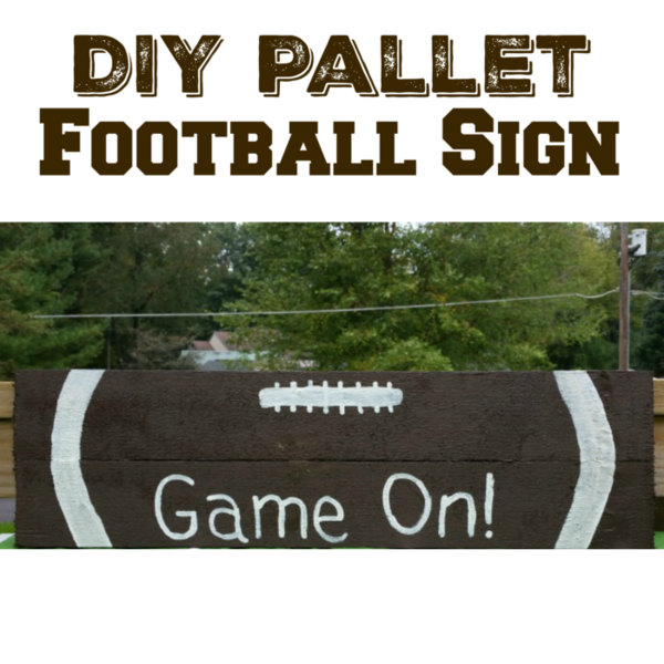 Diy Pallet Football Sign Diy Pallet Football Sign