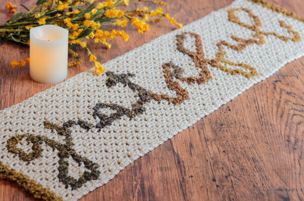 Grateful C2c Table Runner Grateful C2c Table Runner