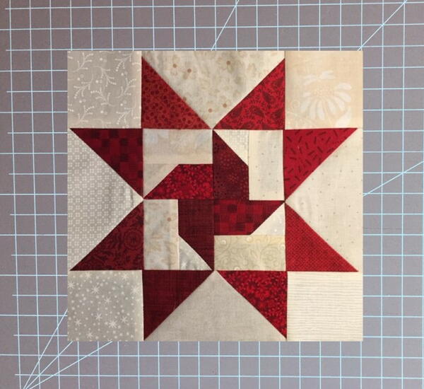 Four Point Star Quilt Block Four Point Star Quilt Block