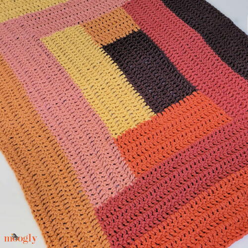Easy Rectangle Log Cabin Blanket Easy Rectangle Log Cabin Blanket