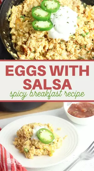 Scrambled And Fluffy Eggs With Salsa Recipe Scrambled And Fluffy Eggs With Salsa Recipe