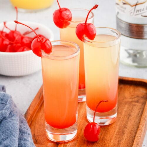 Pineapple Upside Down Cake Shot Pineapple Upside Down Cake Shot