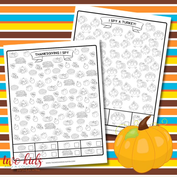 Thanksgiving I Spy Printable Game For Kids Thanksgiving I Spy Printable Game For Kids
